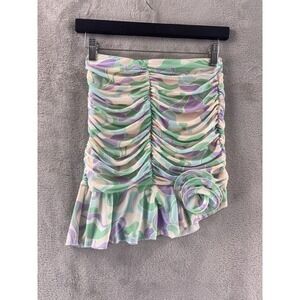 MAJORELLE Yesenia Mini Skirt Womens Size Small Multicolor Bubble Swirl